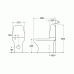 Унитаз напольный Gustavsberg Estetic 8300 белый, со скрытым сифоном арт. GB1183002R1231