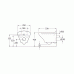 Унитаз подвесной Gustavsberg Estetic 8330 белый, с функцией Hygienic Flush арт. GB1183300R1030