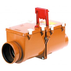 HL710.2 2-х камерный механический канализационный затвор с соединением DN110